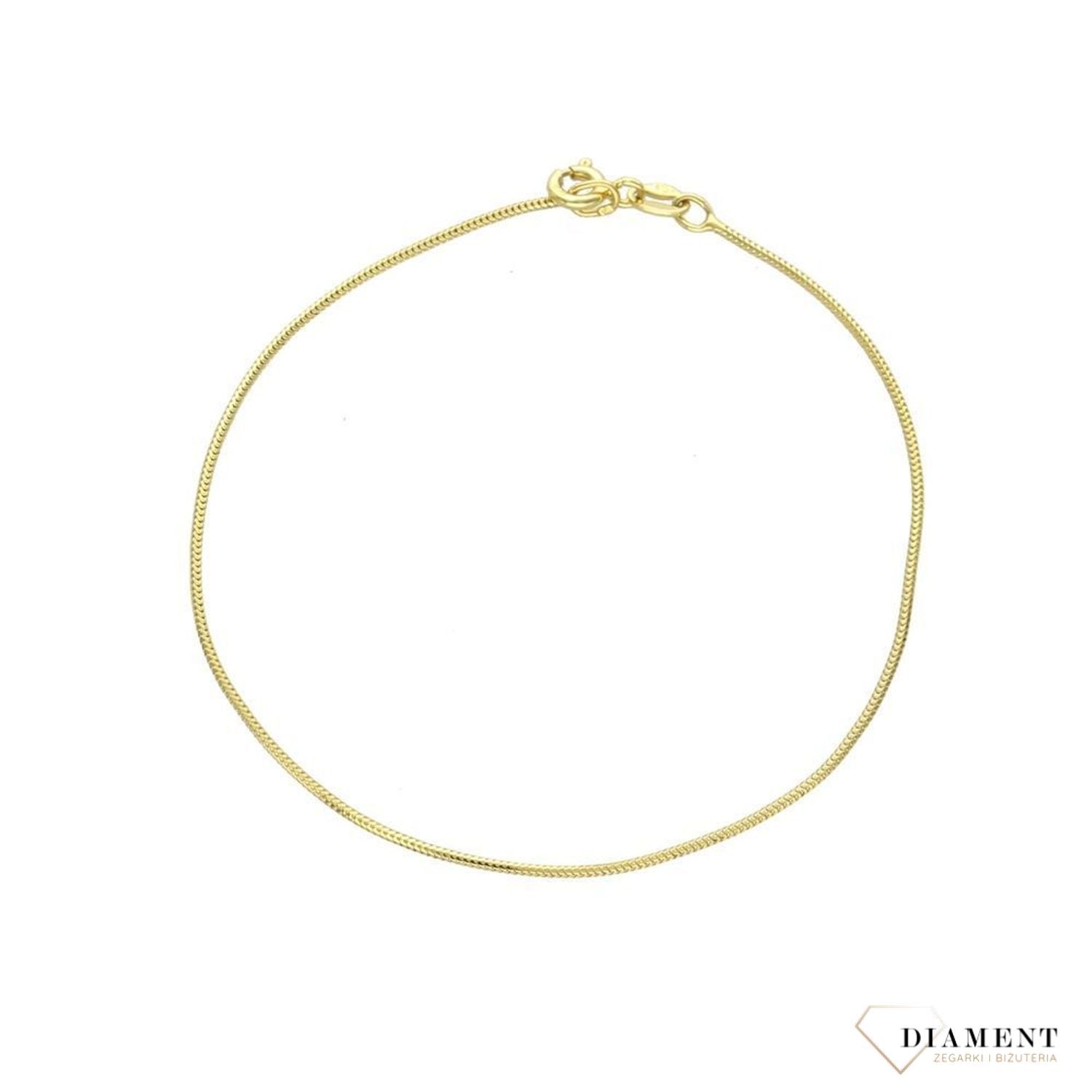 Bransoletka złoto linka. Bransoletki delikatne. Złote Bransoletki Damskie w Sklepie z Biżuterią zegarki-diament.pl to idealny pomysł na prezent dla kobiety..jpg